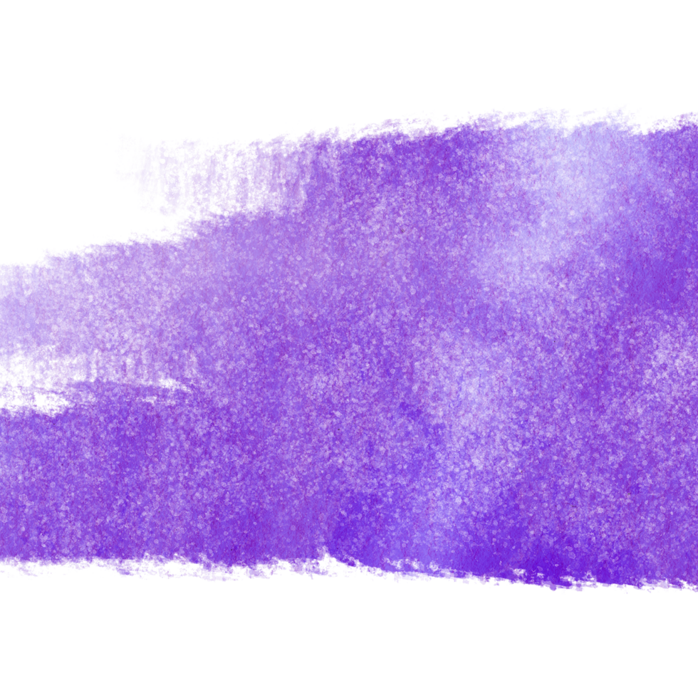 A bold Purple brush stroke with rugged grunge textures and a flowing watercolor wash png