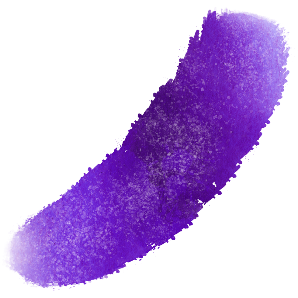A soft Purple brush stroke with rugged edges and a smooth watercolor effect png
