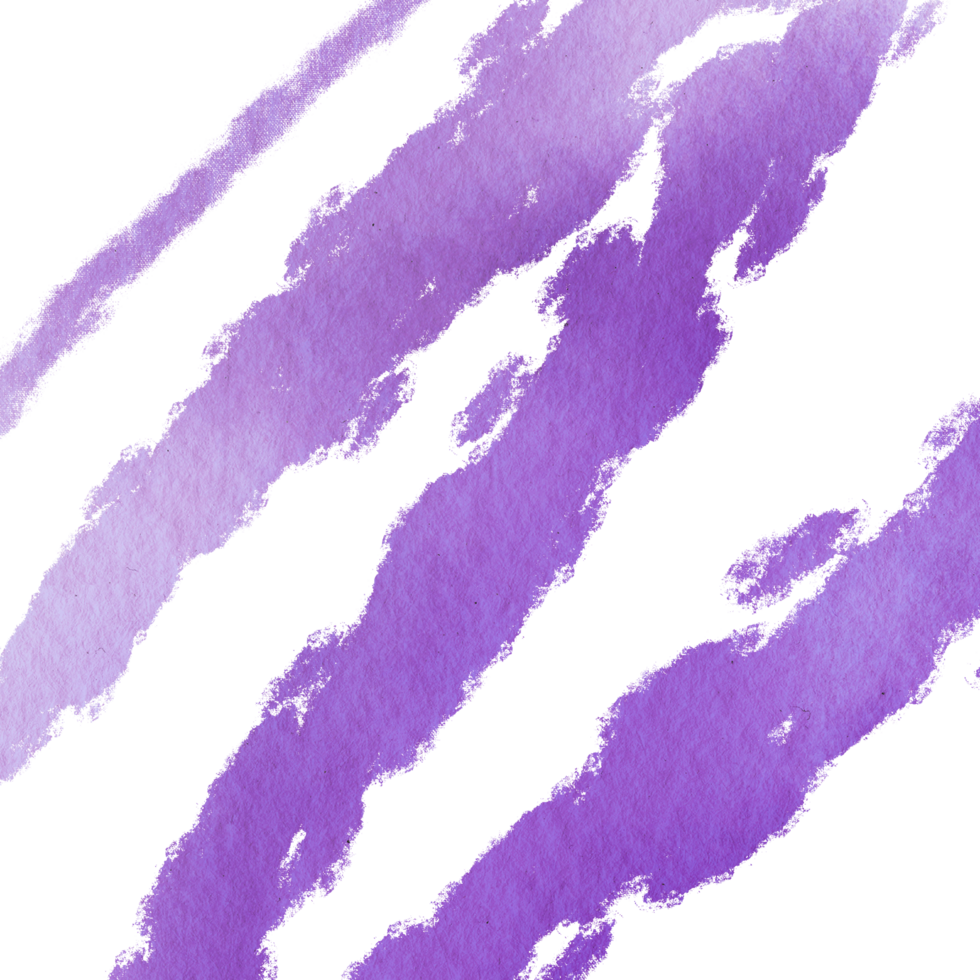 A raw Purple watercolor brush stroke with gritty hand drawn grunge effects png