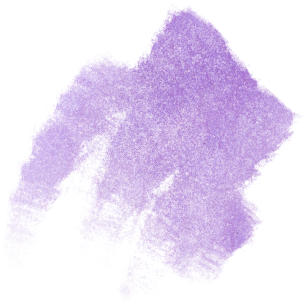 Purple watercolor brush strokes fading into rugged bold hand drawn grunge textures png