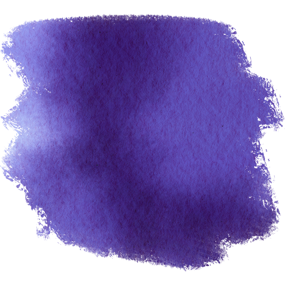 Hand drawn Purple watercolor strokes merging into rough gritty grunge inspired marks png