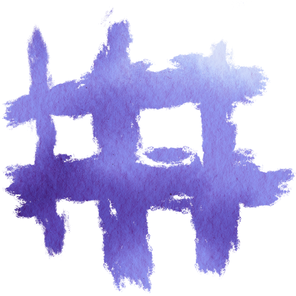Beautiful Purple watercolor strokes fading into textured bold grunge finishes png