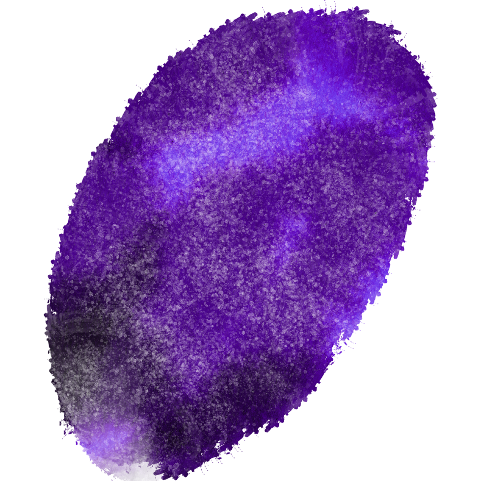 Roughly textured Purple watercolor stroke with a hand sketched look png