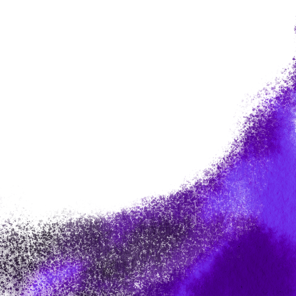 A rugged hand sketched stroke in Purple watercolor with rough textures png