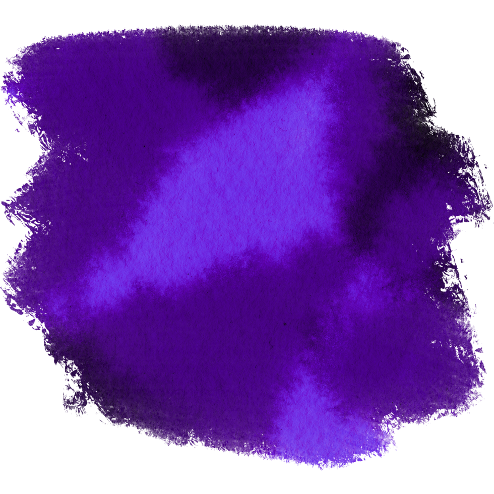 Soft Purple stroke with grunge textures and fluid watercolor blending png