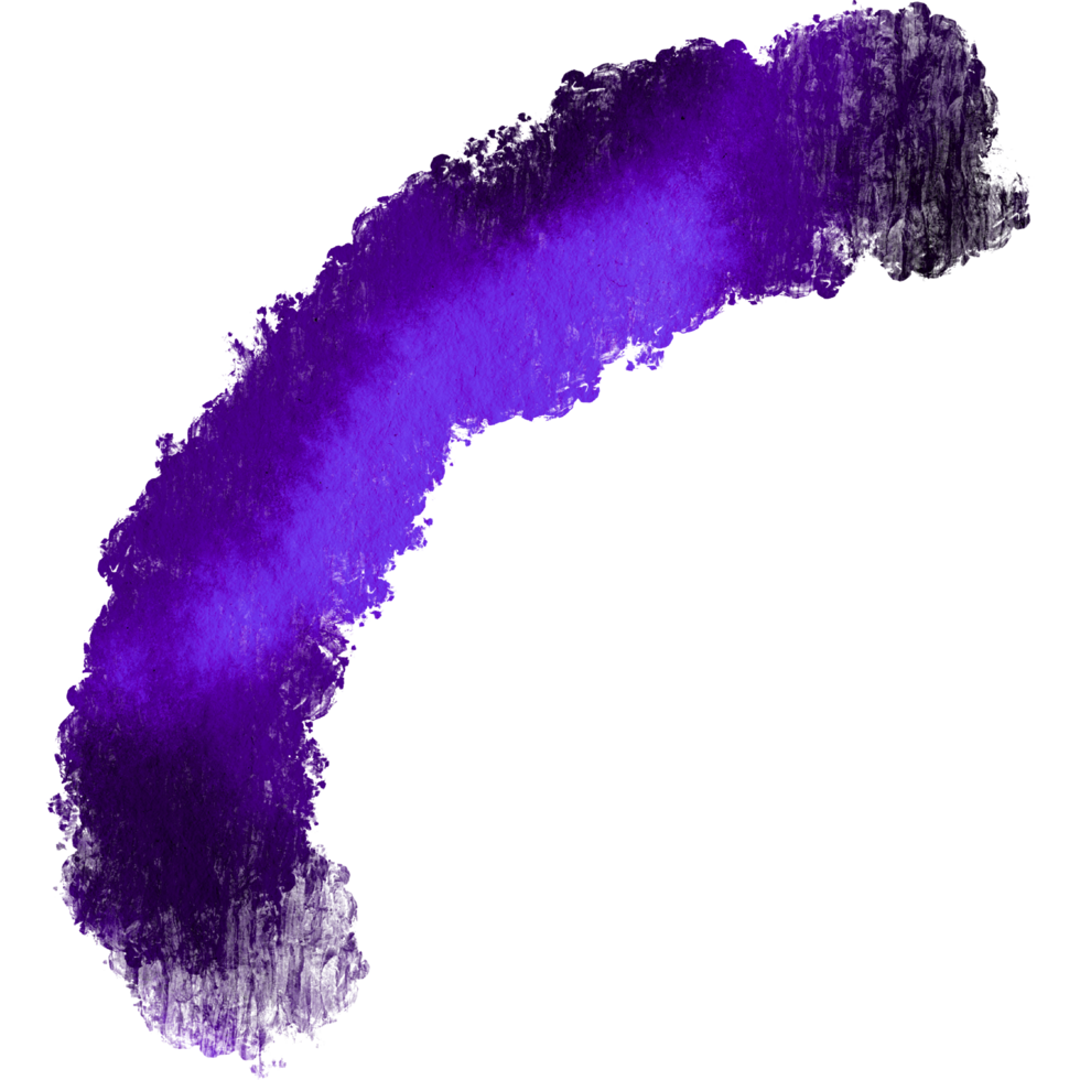 A Purple stroke with grunge textures and a soft watercolor finish png