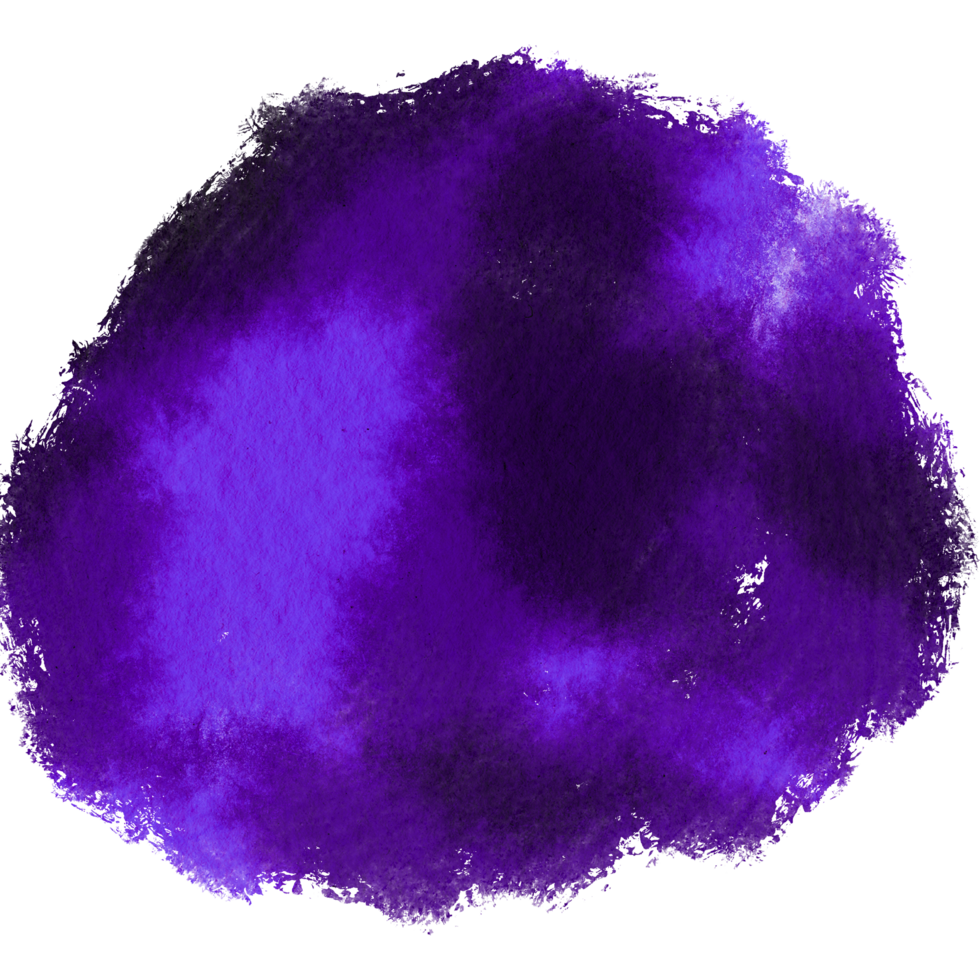 A textured Purple stroke with rugged grunge elements and a smooth watercolor effect png
