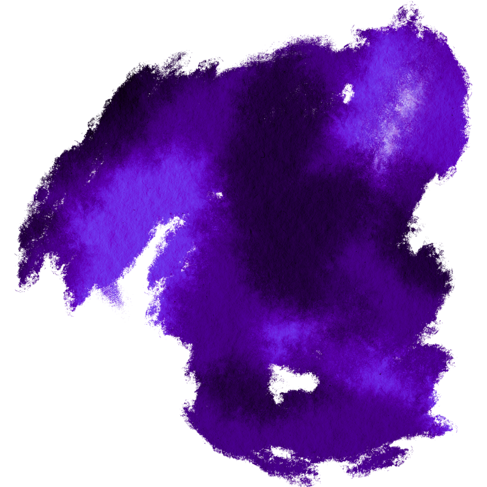 A rugged Purple stroke blending grunge textures with seamless watercolor transitions png