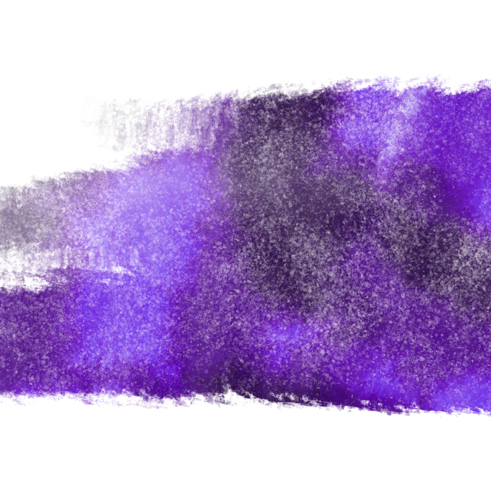A rugged Purple stroke blending rough textures with a smooth watercolor finish png