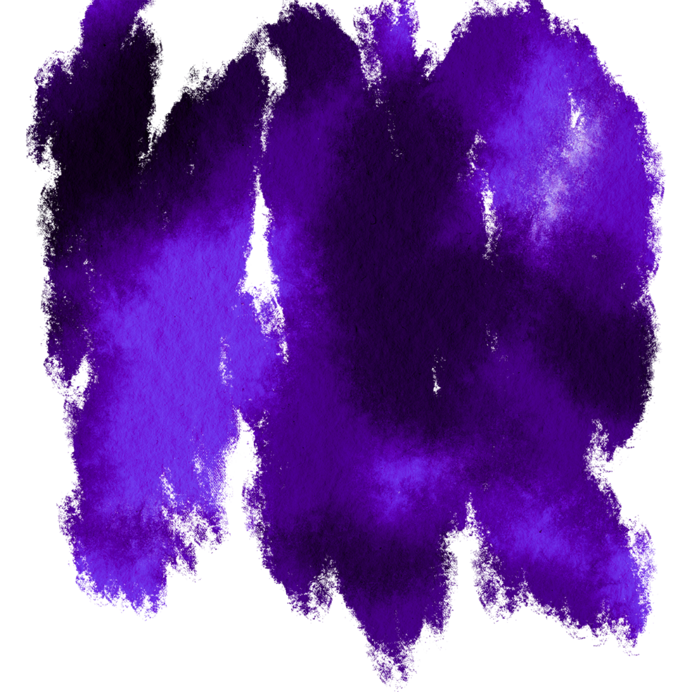 A textured Purple stroke with rough textures and fluid watercolor blending png