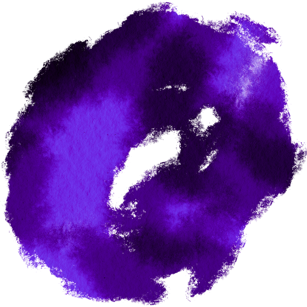 A textured Purple stroke with gritty grunge elements and smooth watercolor blending png