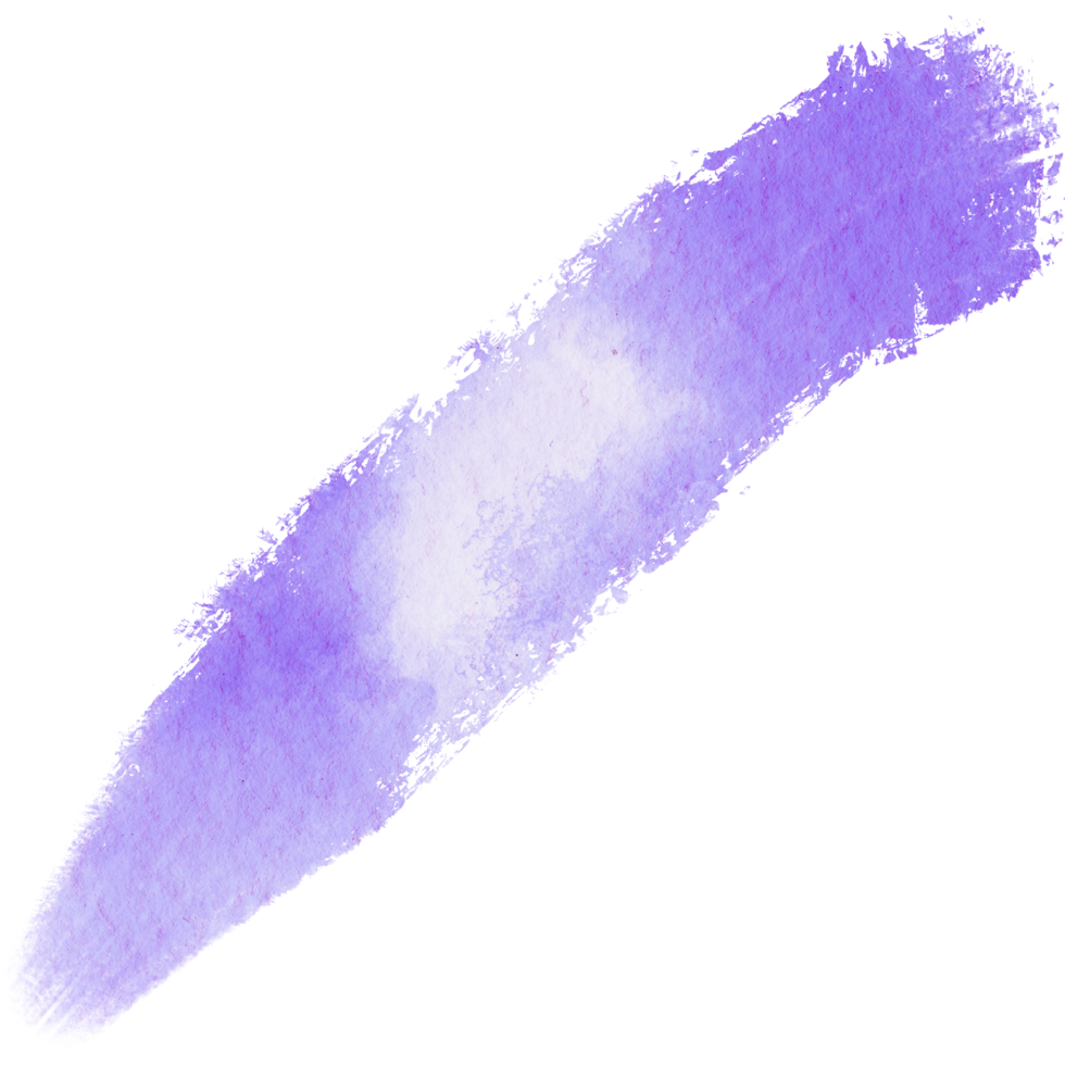 Purple brush stroke with rough edges and soft watercolor tones png