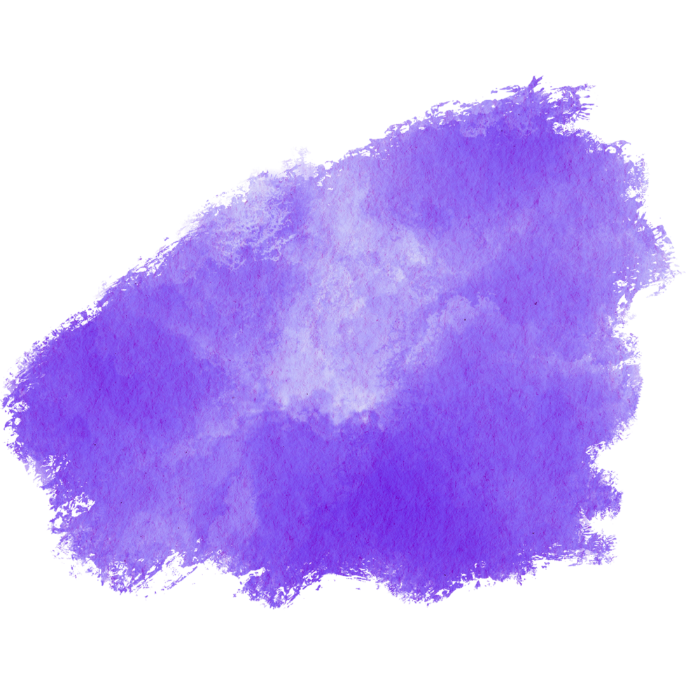 A rugged Purple stroke with rough edges and smooth watercolor transitions png