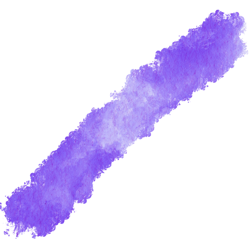Purple stroke blending grunge details with a seamless watercolor fade png