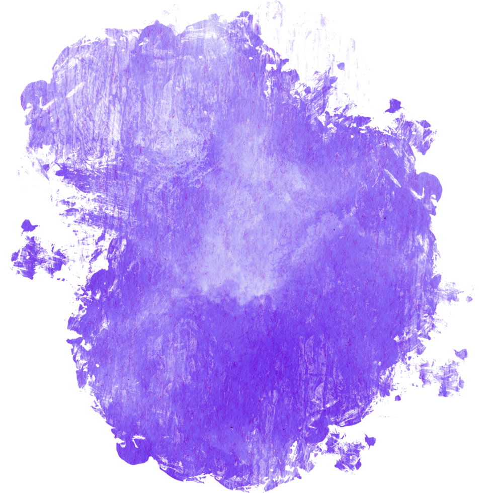 Purple brush stroke with gritty textures and seamless watercolor transitions png