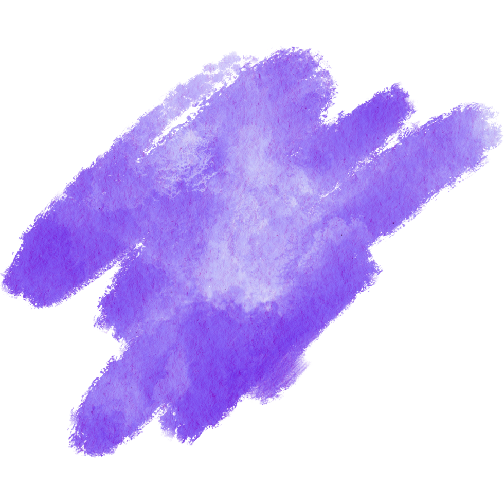A rugged Purple stroke with rough edges and seamless watercolor transitions png