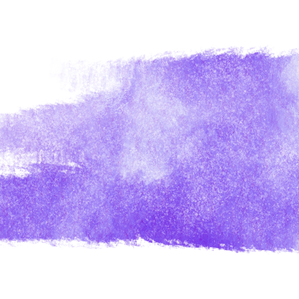 A textured Purple brush stroke merging rough grunge elements with soft watercolor effects png