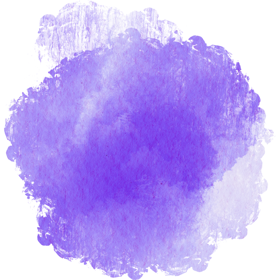 A rugged Purple stroke with rough textures blending into fluid watercolor effects png