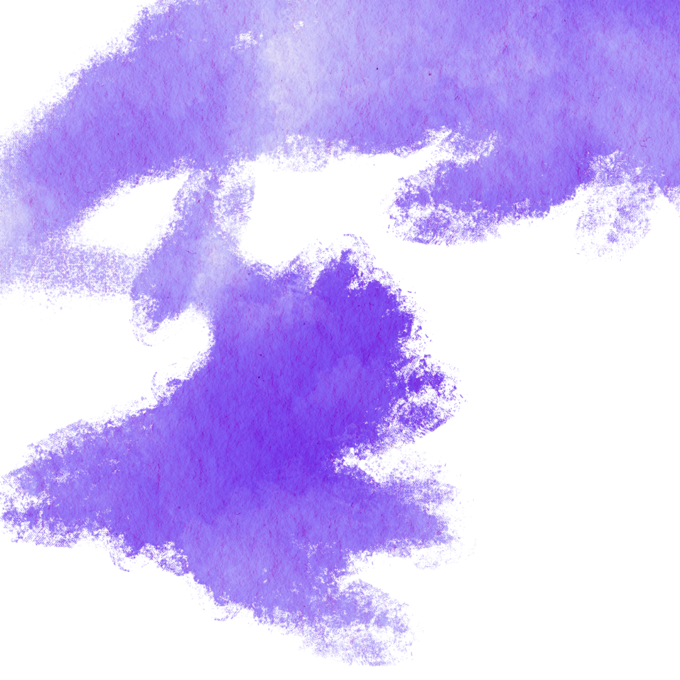 A rough Purple stroke merging rugged grunge elements with fluid watercolor fades png