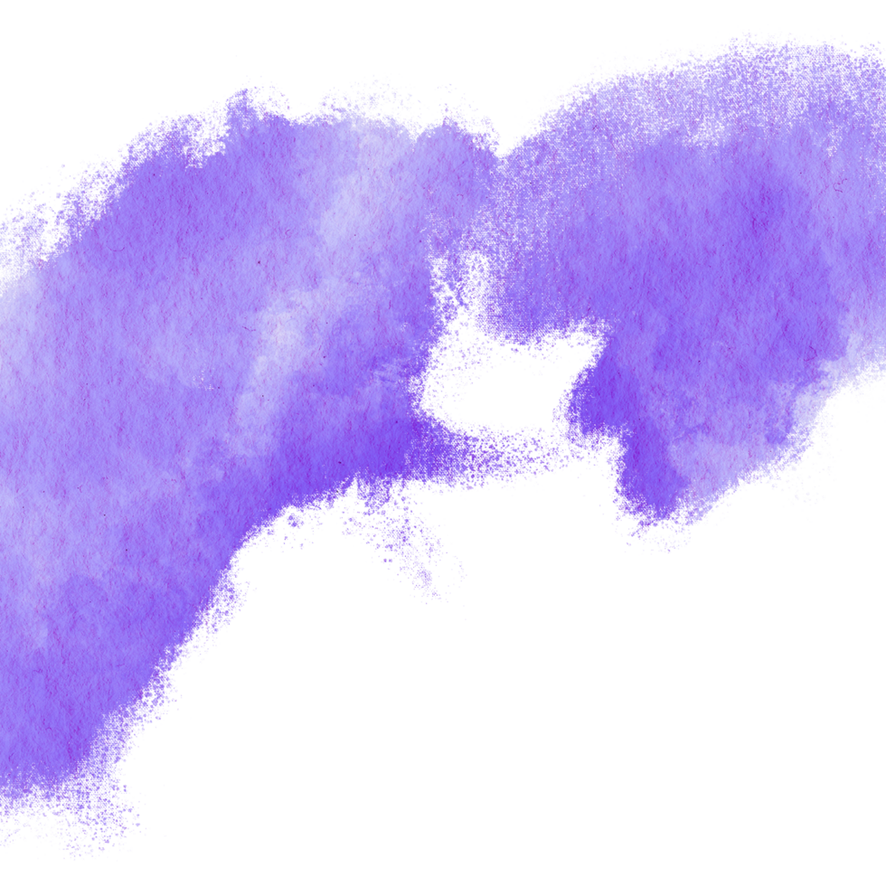 Purple stroke blending rough textures with soft watercolor transitions png
