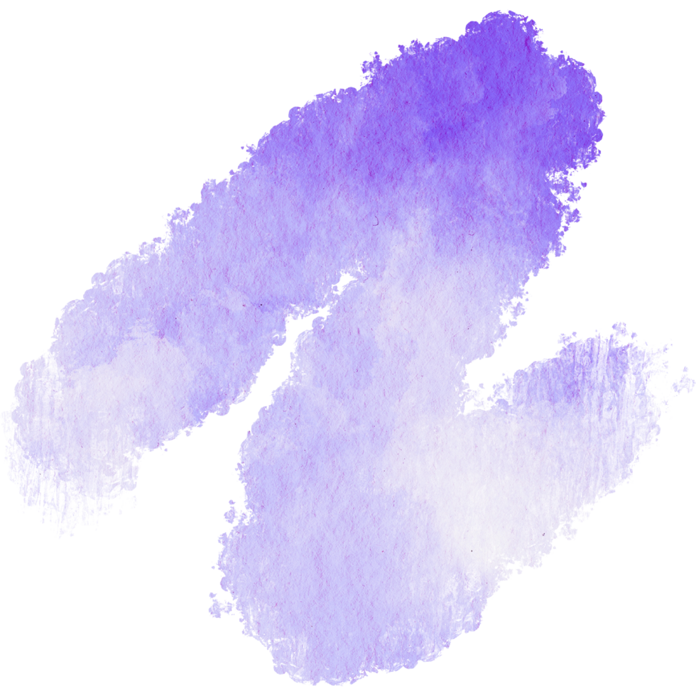 Purple stroke merging rugged textures with smooth watercolor blending png