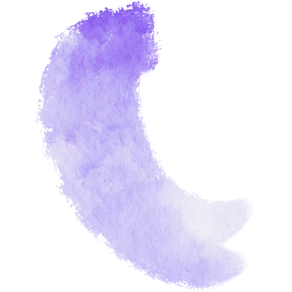 A rough Purple stroke merging grunge details with smooth watercolor tones png