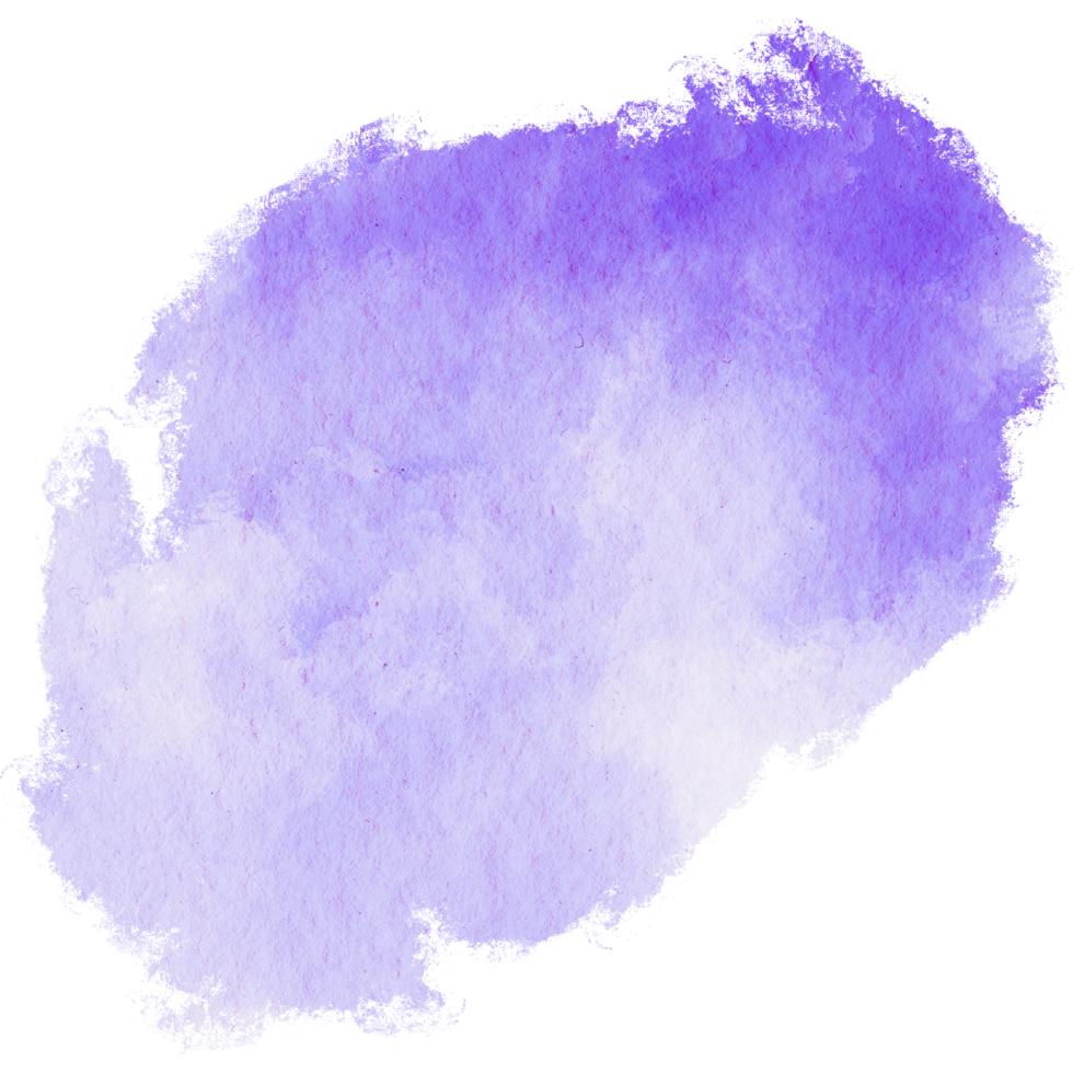 Purple stroke blending rough grunge details with fluid watercolor washes png