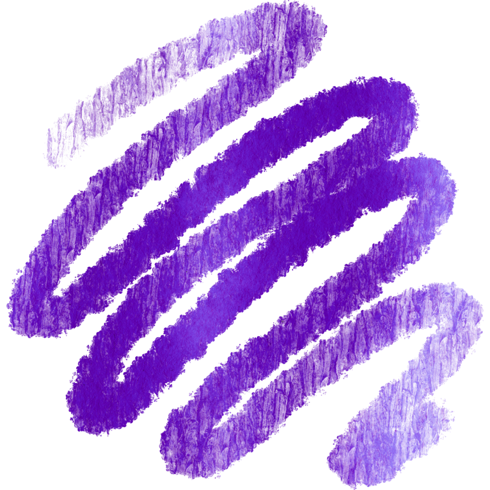 A Purple stroke where rugged grunge elements merge into gentle watercolor effects png
