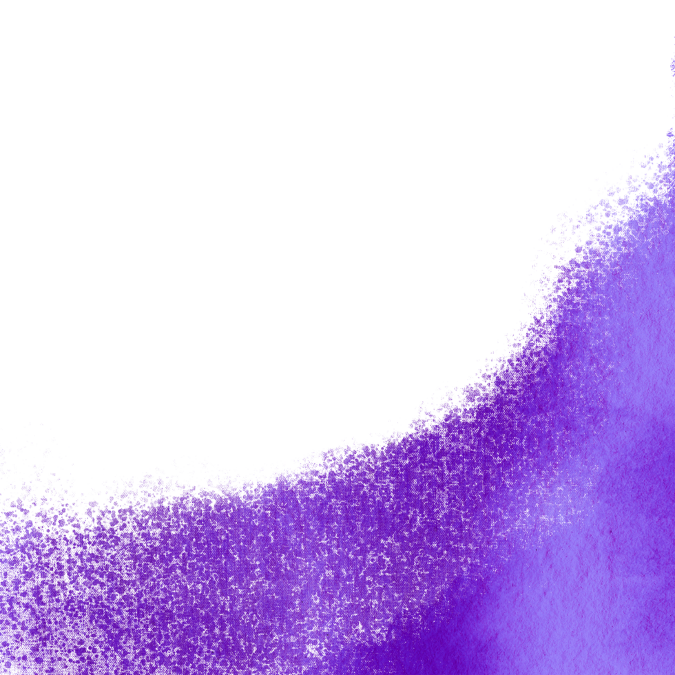 A textured Purple stroke blending rough grunge features into smooth watercolor transitions png
