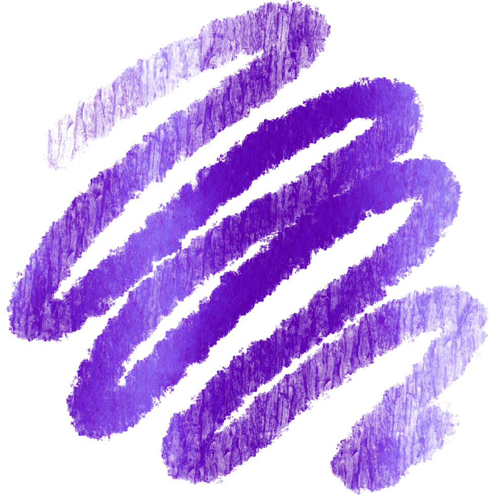 A rough edged Purple stroke blending gritty grunge textures into soft watercolor washes png