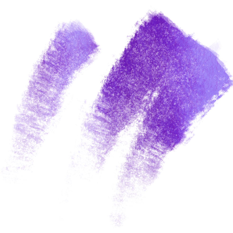 A rough Purple brushstroke blending grunge textures with smooth watercolor transitions png