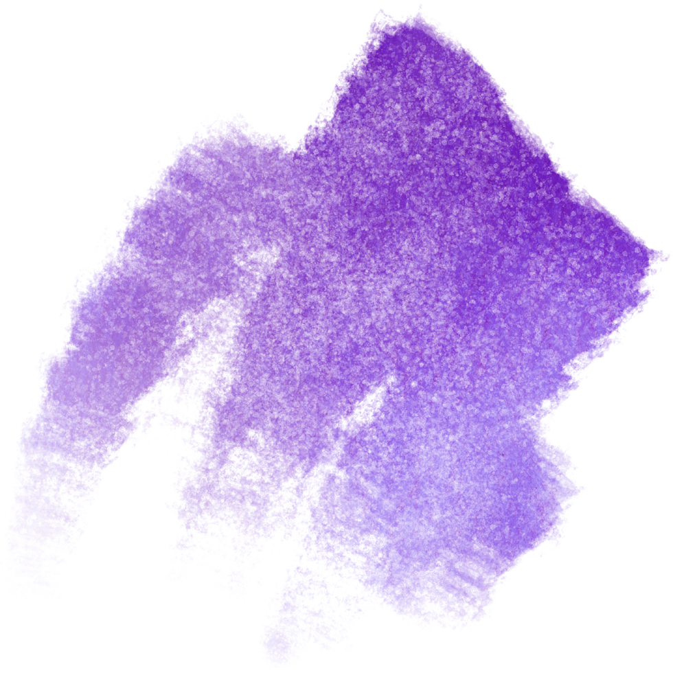 Purple brush stroke with rough textures dissolving into soft watercolor fades png