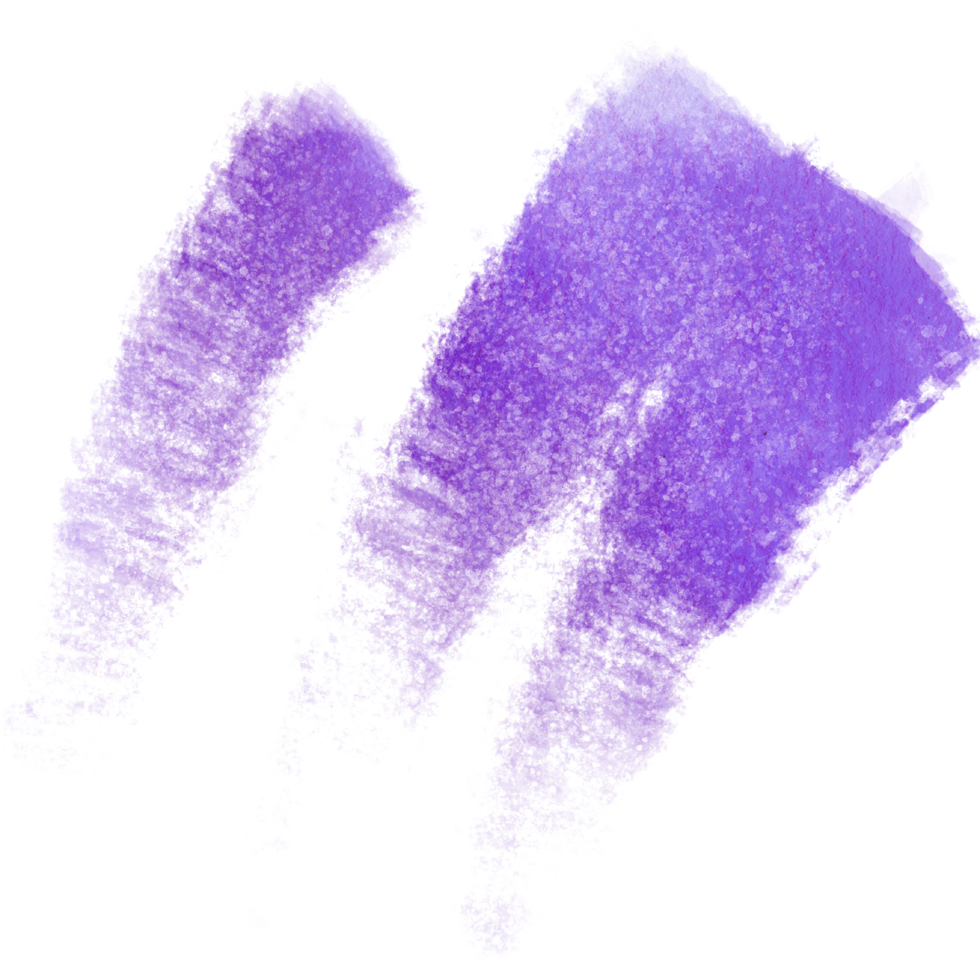 Grunge textured Purple stroke fading into gentle watercolor washes png