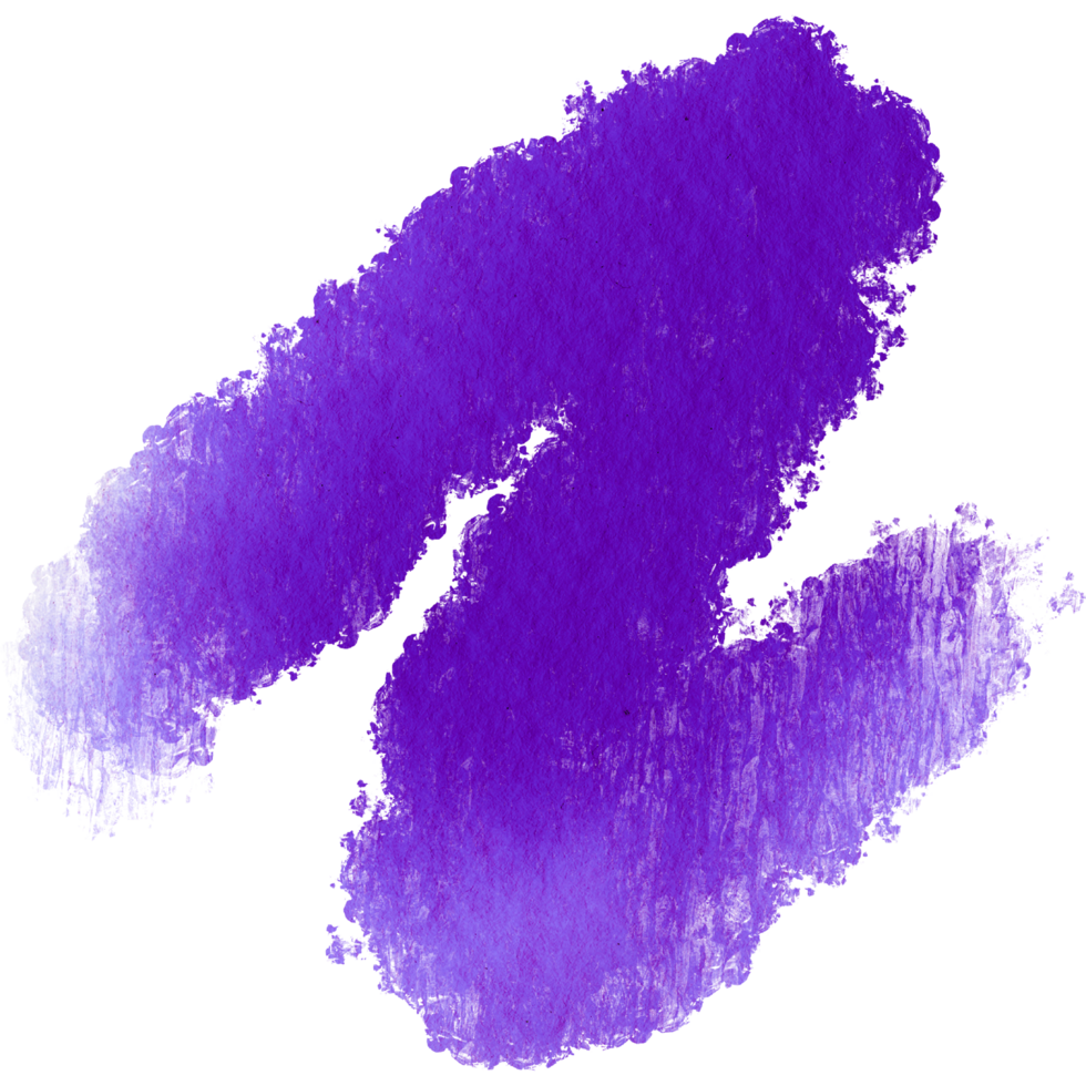 A gritty Purple brushstroke dissolving into delicate watercolor tones png