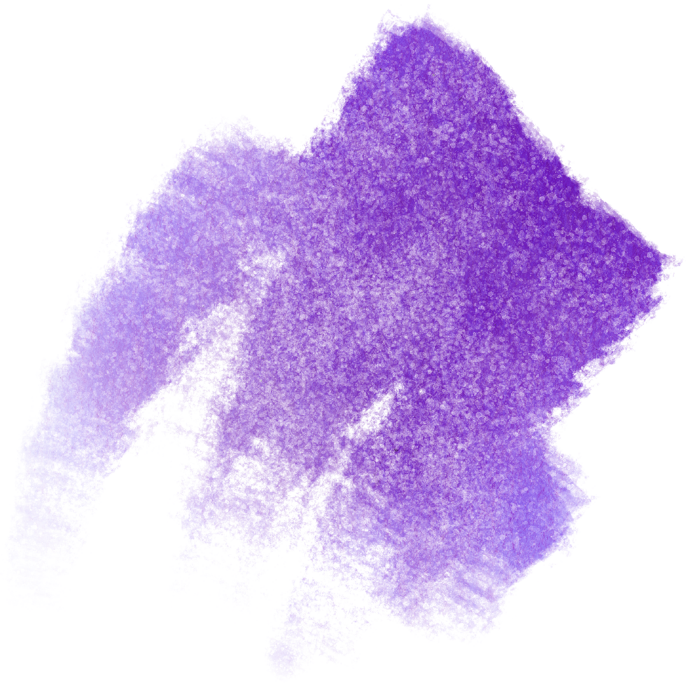 A rugged Purple brushstroke dissolving into soft watercolor gradients png