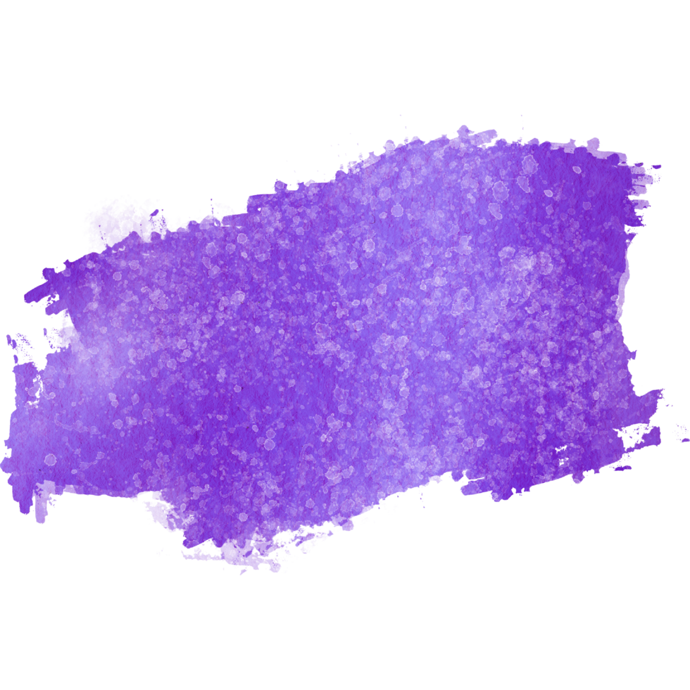 Purple brush stroke with gritty texture dissolving into soft watercolor washes png