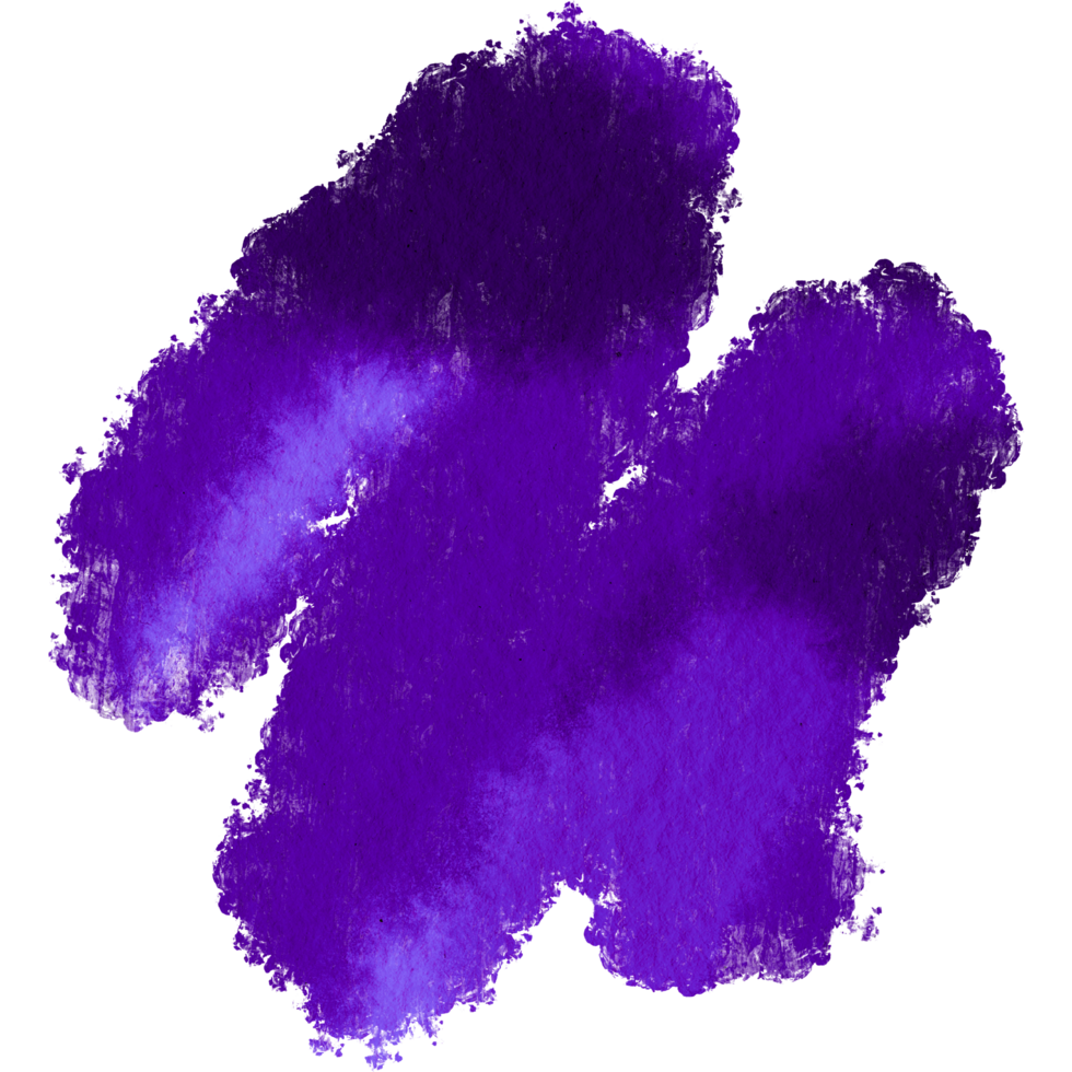 Purple stroke shifting from gritty textures into smooth watercolor hues png
