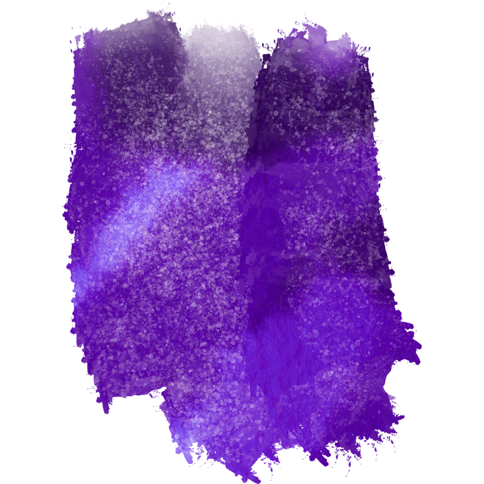 Textured Purple stroke softening into smooth watercolor tones png