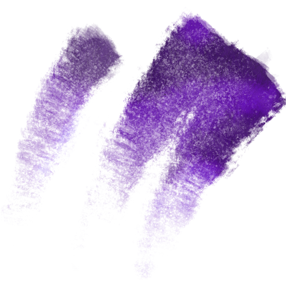 A Purple stroke transitioning from gritty textures into soft watercolor gradients png