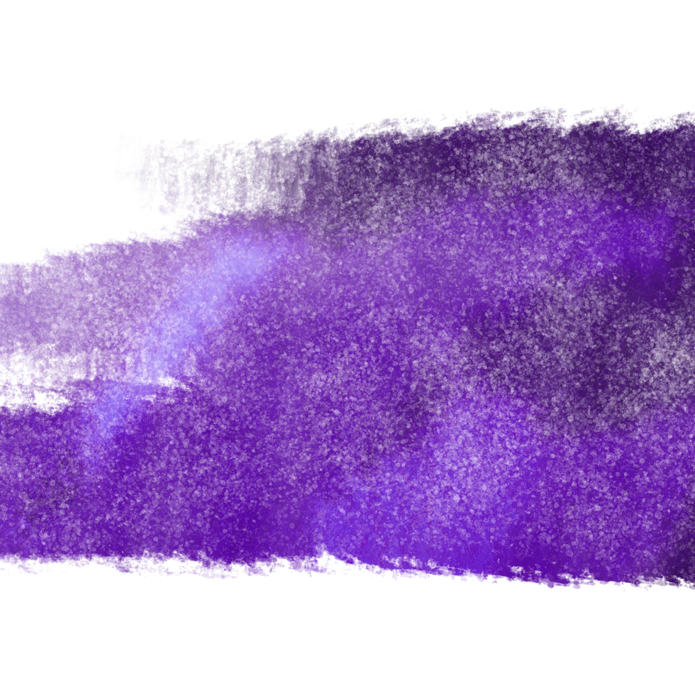 Purple brush stroke blending rough textures into gentle watercolor hues png