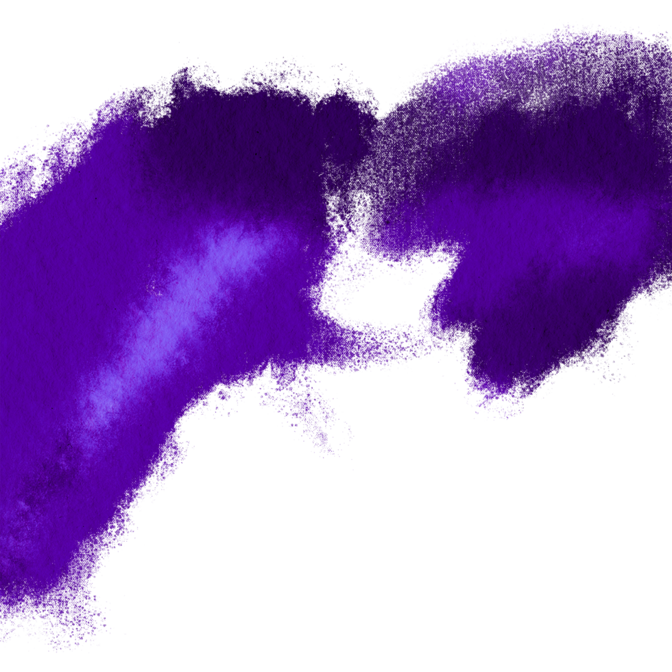 Textured Purple stroke blending into smooth watercolor washes png