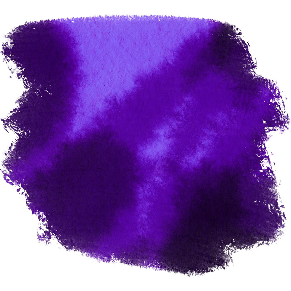 A Purple stroke transitioning from gritty to smooth watercolor gradients png
