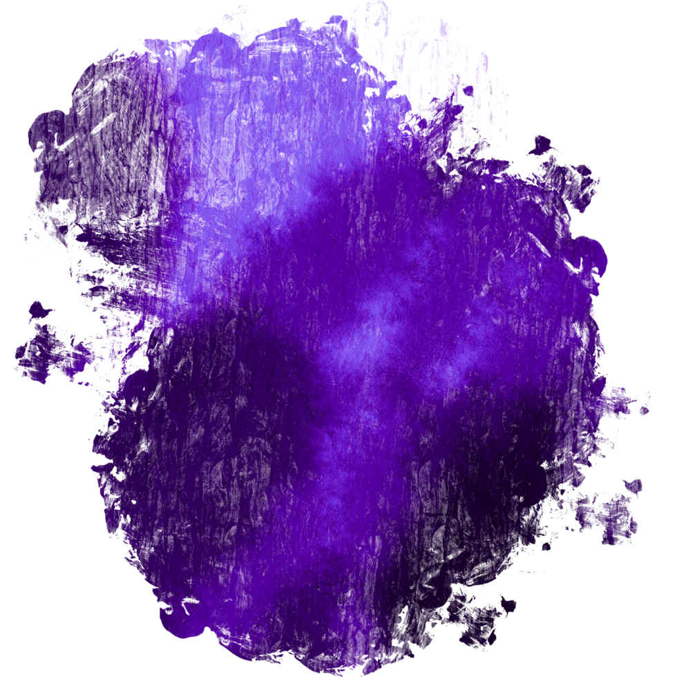 Purple brush stroke blending rugged textures into soft watercolor washes png