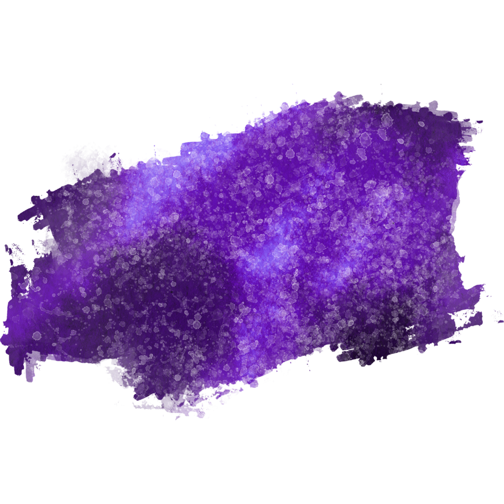 A rugged Purple brush stroke transitioning into delicate watercolor hues png