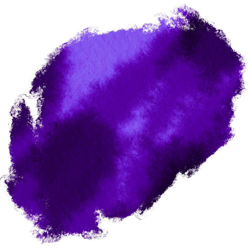 A Purple stroke fading from rough textures into smooth watercolor gradients png
