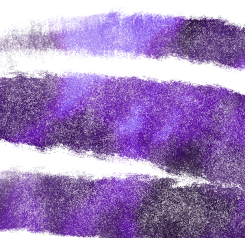 Purple brush stroke blending from rough textures into gentle watercolor hues png