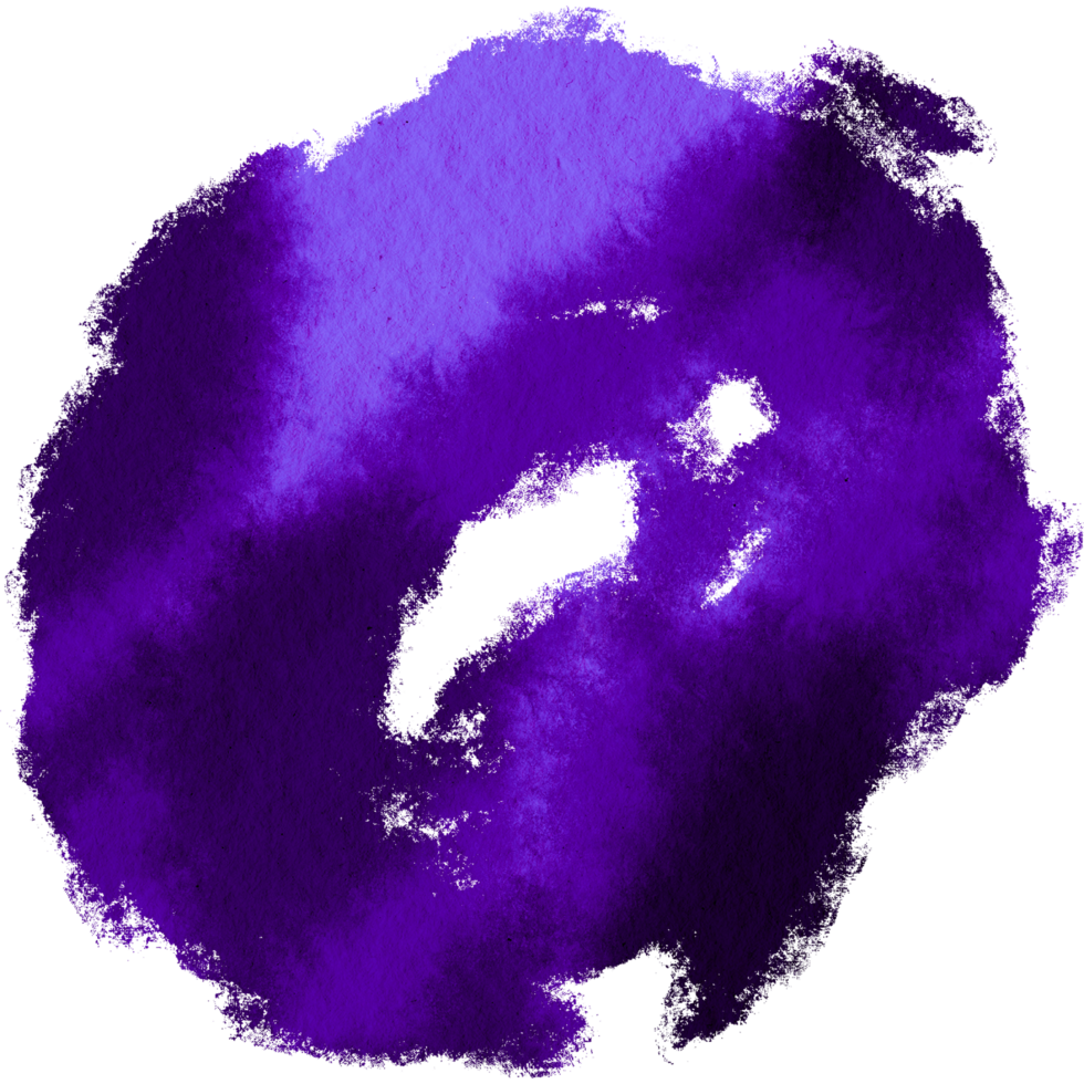 Textured Purple stroke blending into soft fluid watercolor washes png