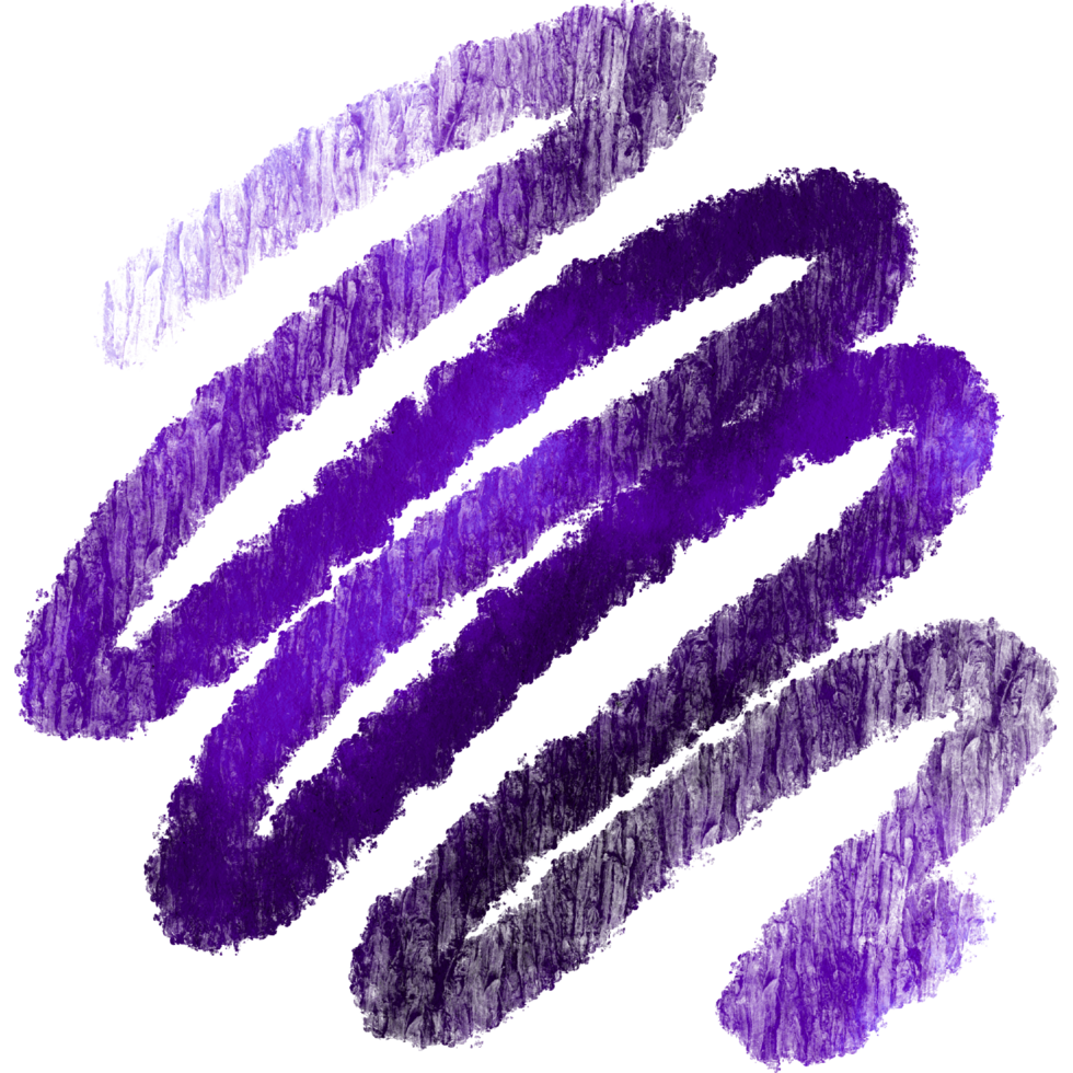 A rugged Purple brush stroke dissolving into soft watercolor washes png
