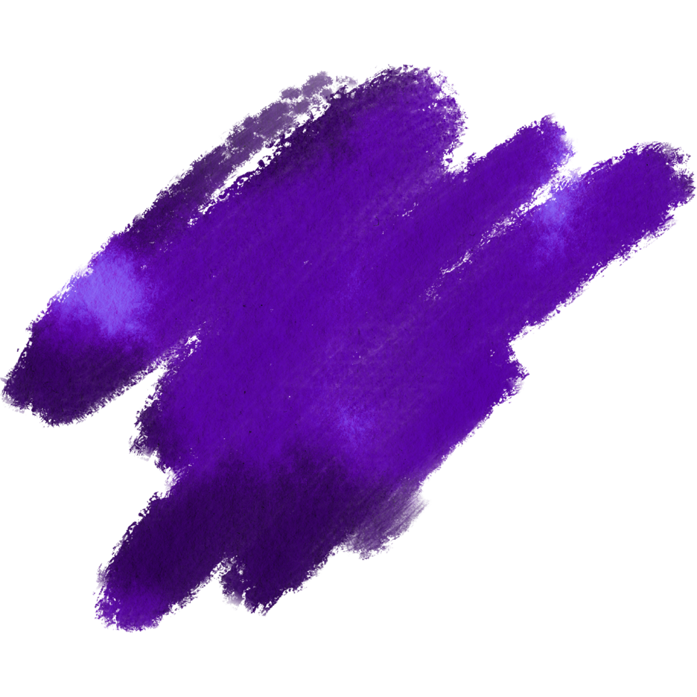 Purple brush stroke shifting from grunge to gentle watercolor washes png