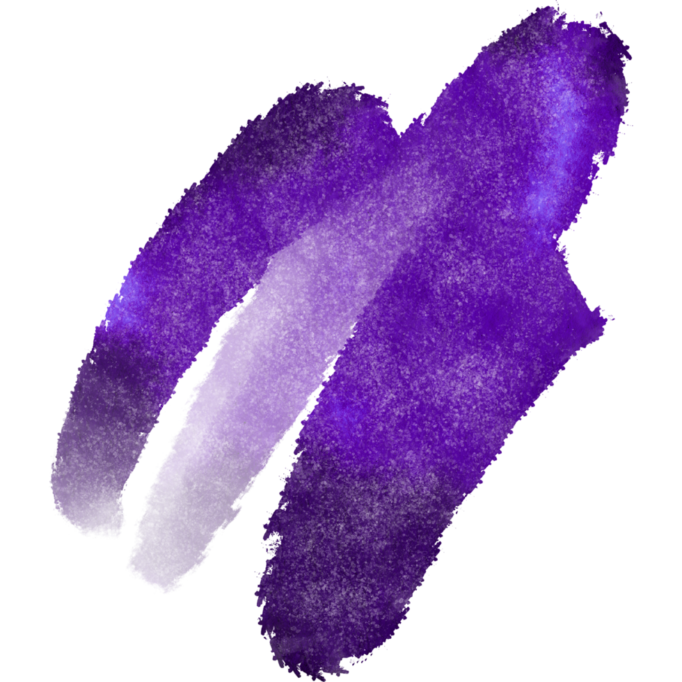 A textured Purple brushstroke evolving into smooth watercolor washes png